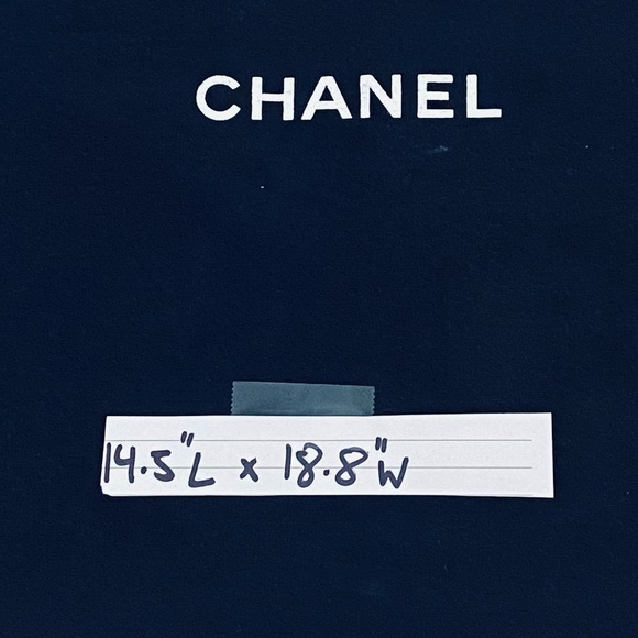 CHANEL Black Dust Bag Chanel Large Med Dust Bag Wallet Mini Bag Chanel Dustbag - Picture 2 of 2